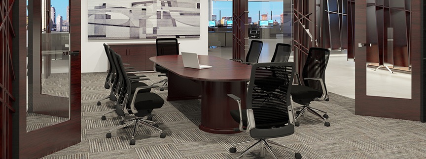 Cherryman Emerald Conference Table and Chairs