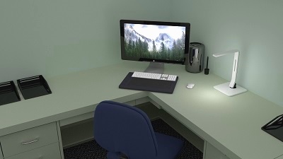 Corner Computer Desk in Milwaukee Office